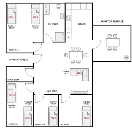 דירה The Snowdrop - New Exclusive 4 Bedroom House, Up To 8 Persons - 155m2 - Free Parking *